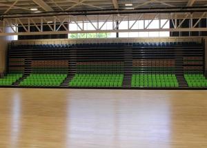China School Sport Hall Arena Stage Seating Retractable Anti - Slip Plywood Deck factory