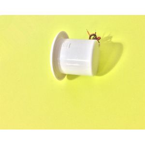 Piezo siren in white housing with SPL dB/1M:105+-3 for siren horn strobe lights