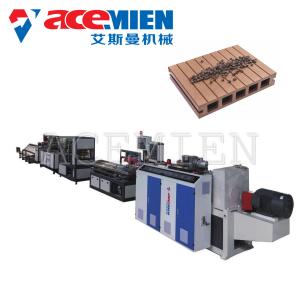China Decking Board Wood Plastic Composite Production Line 60~500kgs/H Durable factory
