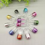 ISO9001 Mini Pill Bottles 3ml Plastic Bottle With Metal Cap