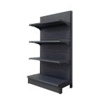 Xingye Factory Custom Size Color black convenience store gondola shelving