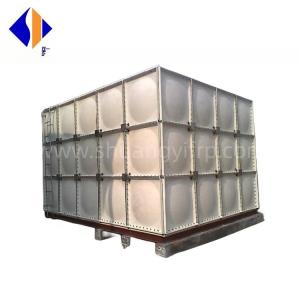 China Food Resins Manufacture 3 Layers Rectangular FRP Water Tank for 70 Degrees Temperature factory
