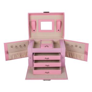 China Large Multifunction Jewellery Travel Organiser , Display Luxury Earring Gift Box factory