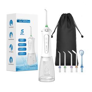 China High Pressure 5 Modes Water Dental Flosser Portable Rechargeable Oral Irrigator Water Floss For Dental Hygiene Kit factory