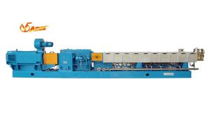 China Carbon Black Plastic Film Extruder , Masterbatch Extrusion Line Machine factory