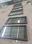 Large Size 1.4mm Aluminium Frame Fixed Glass Window Custom With Tempered Glass