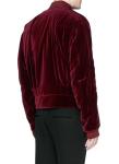 Mens Ruche Sleeve Winter Cotton Velvet Jacket