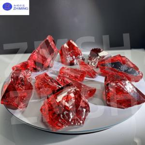 China Lab Sapphire Padparadscha Gemstone Cut Popular Pink-orange Color Jewelry Designs factory