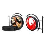 Restaurant P4 Full Color 600mm Round Led Display Logo Screen Panel Board