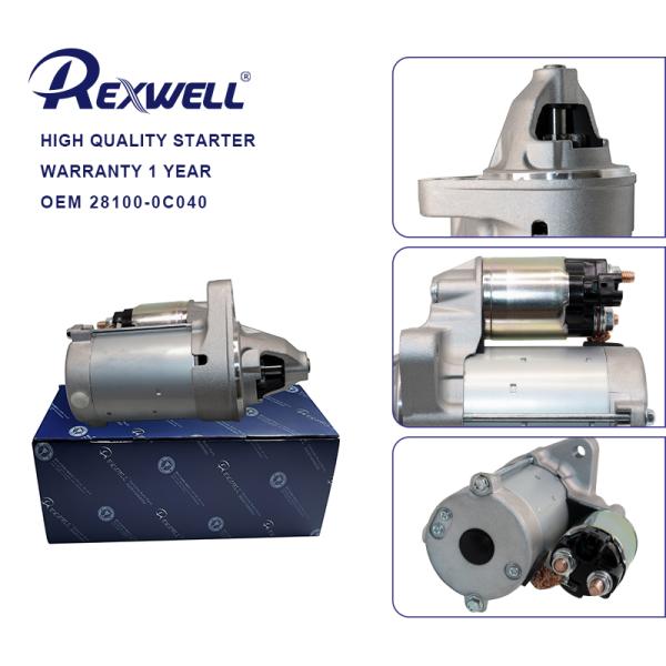 28100-0C060 28100-0C040 28100-0C041 Auto Engine Spare Parts Starter Assembly for Toyota Hilux Vigo Hiace 1TR 2TR 12V 1.4KW 9T