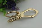 Custom special design handbag hardware zinc alloy 40 mm spring round gold snap