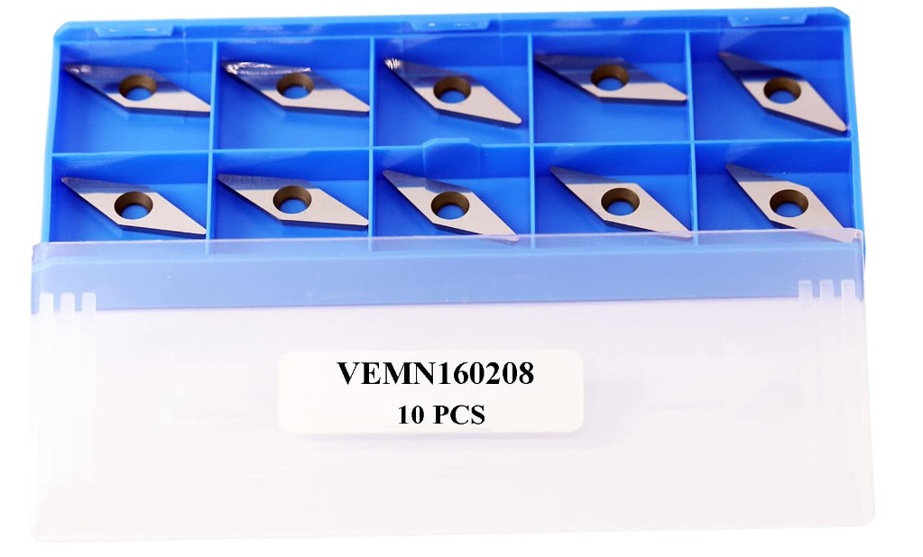 Woodturning Diamond Carbide Cutter Insert Replacement Indexable 10PCS With Round Point