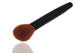 Black Natural Contour Makeup Blush Brush Cosmetic With Plastic Handle