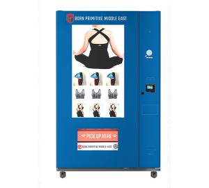 China Big Touch Screen Clothing Vending Machines For Yoga Suits Swimming Suits factory
