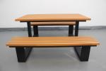 Recycled Plastic Wooden Picnic Table And Bench Set For Outdoor