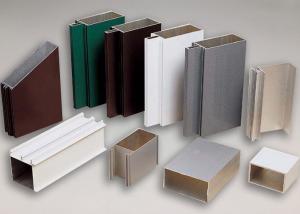China Powder Coating Extruded Aluminum Profiles 6060 6061 Curtain Wall Profile factory