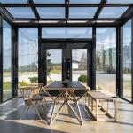 Waterproof Outdoor Solarium Octagon Greenhouse with Insulated Glass and