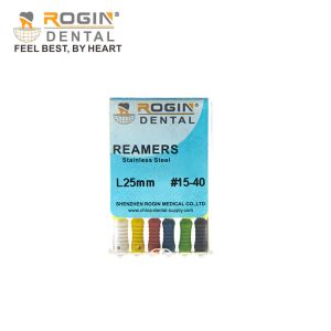 15-40# Dental Root Canal Files Stainless Steel Reamers 21mm 25mm 28mm 31mm