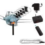 Butterfly Dish Rotation Yagi HD DVB T2 TV Antenna for VHF174-230/UHF470-862