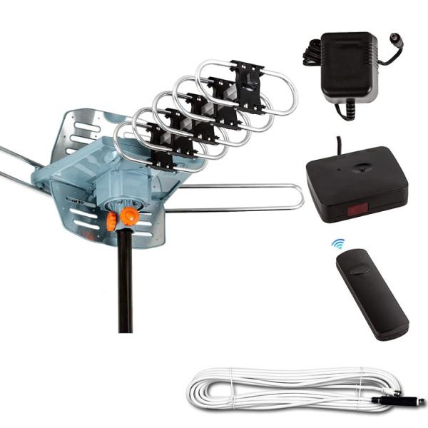 Long Range Vhf Uhf Hd Remote Control Rotating Yagi Outdoor Aluminum De Digital