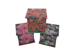China custom printing 2 layers drawer luxury paper gift box packaging with magnet factory