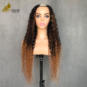 China U/V Part Wig Human Hair With Clips Super Convenient on sale