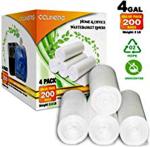 4 Gallon Small Trash Bags Bathroom Garbage Bags Clear Plastic Wastebasket Can