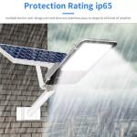 Outdoor Split All In One Solar Street Light 80W For Courtyard
