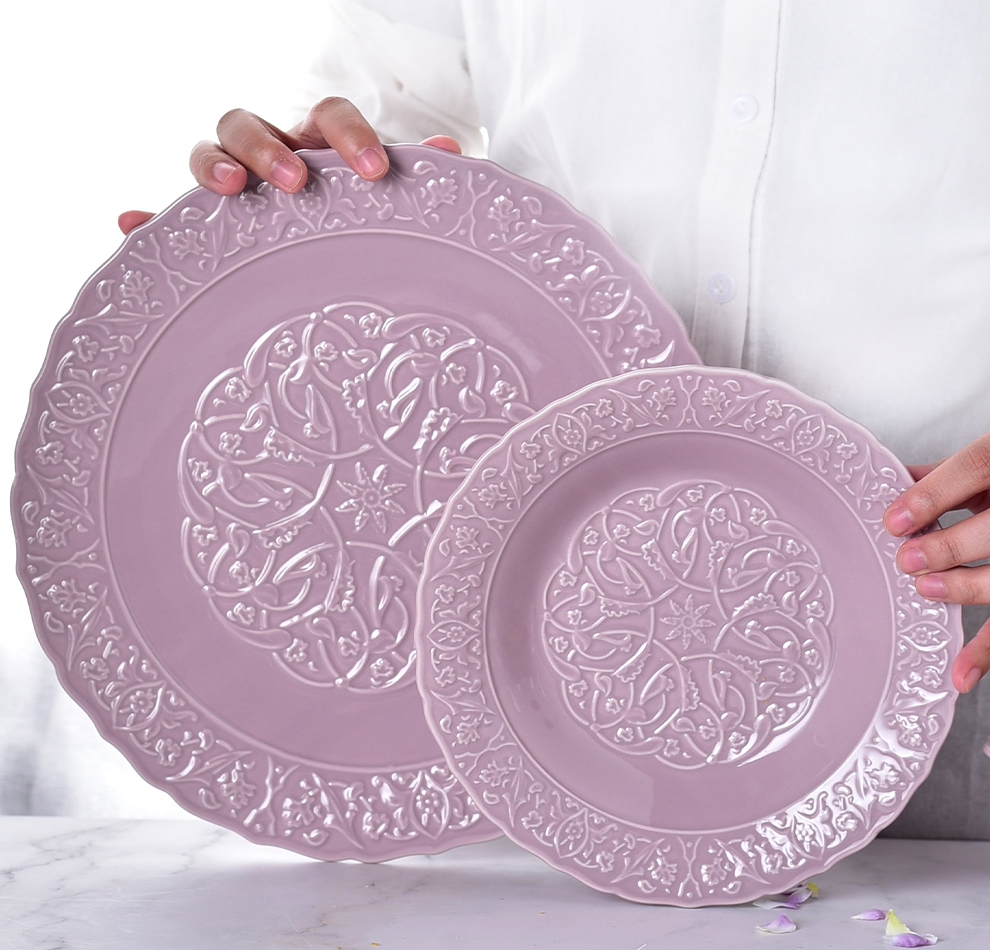 Ceramic Valentine'S Day Porcelain Gift Set For St Valentin Under Glazed