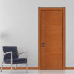 BS Standard 1 Hour Fire Rated Wood Door 6 Layer Painting 90cm Width