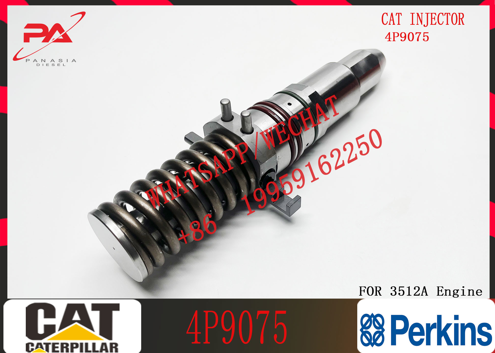 Diesel Engine Fuel Injector 4P9075 4P-9075 4P9076 4P-9076 0R2921 111-3718 224-9090 7E-6408