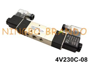 China 5/3 Way 1/4'' Pneumatic Air Control Solenoid Valve 4V230C-08 factory
