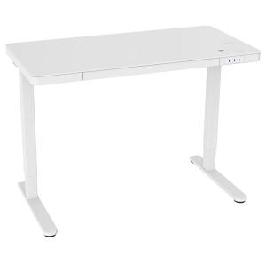 China White Wooden Electric Height Adjustable Desk for Boss Manager Meeting Table in Office factory
