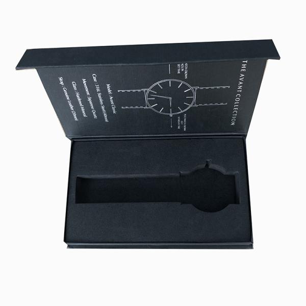Customized Logo CMYK Luxury Book Shape Magnetic Watch Box for Watch Packaging