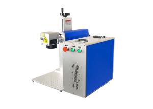 China Portable 100W Fiber Laser Marking Machine For Metal And Stainless Deep Marking factory