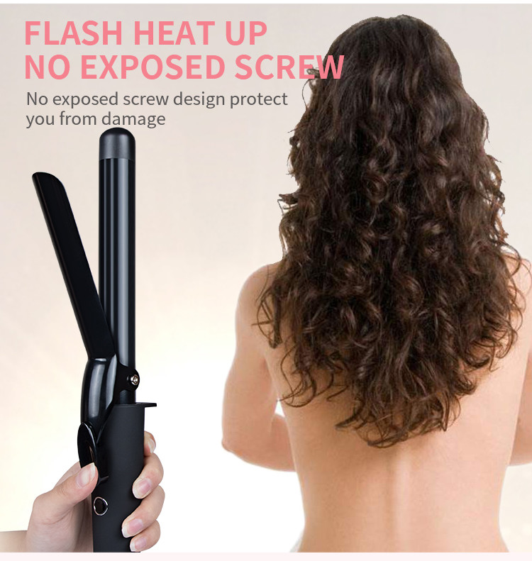140-430F LCD Curling Iron PTC Fast Heat Up Digital Temperature Control