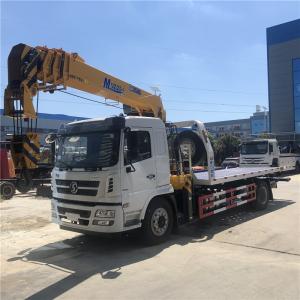 China 4x2 Euro 3 Euro 6 Shacman Flatbed Tow Truck Wrecker With Crane factory