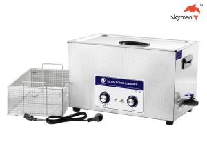 China 600W SUS304 30L Bench Top Ultrasonic Cleaner Mechanical Knob factory