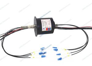 China IP51 Integrated Slip Ring Combined Power Signal And Fiber Optic Rotary Joint factory