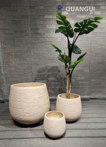 China Modern Fiber Clay Planter D430*H480 Enhance Your Plant Display factory