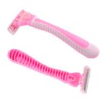 High Quality Disposable Triple Blade Shaving Razor with Rubber Handle for Men