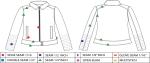 Levis Ladies' dark grey zip through pleather jacket with sherpa collar LEDO1733