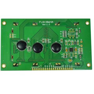 Flat Rectangle Graphic LCD Module , WLED Back - Light Dot Matrix LCD Display