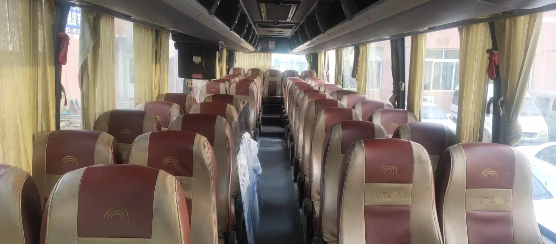 2012 Year 53 Seats Used Coach Bus Yutong ZK6129HD With Cummins Diesel Engine Double Door