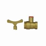 INOB300 Standard Brass Ball Valves Bore Key Handle 1/2in - 3/4in Female Thread
