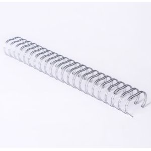 China Notebook Wire Spiral Binding , 3/8 Inch Electroplating Double Wire Ring on sale