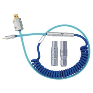 Heavy Duty Connector Coupled Mechanical Keyboard Cable Docking Circular Plug Socket