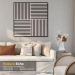 3D Oak Wood Wall Tiles Acoustic Panel For Interior Wall Decor