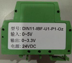 China 3000VDC Isolation 0-100mV to 0-15V Green isolation amplifier DIN35 CE approved WAYJUN factory