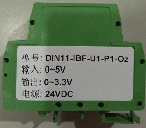 3000VDC Isolation 0-100mV to 0-15V Green isolation amplifier DIN35 CE approved